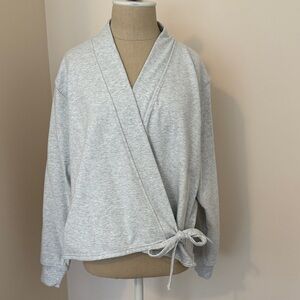 Athleta Light Gray Knit Top